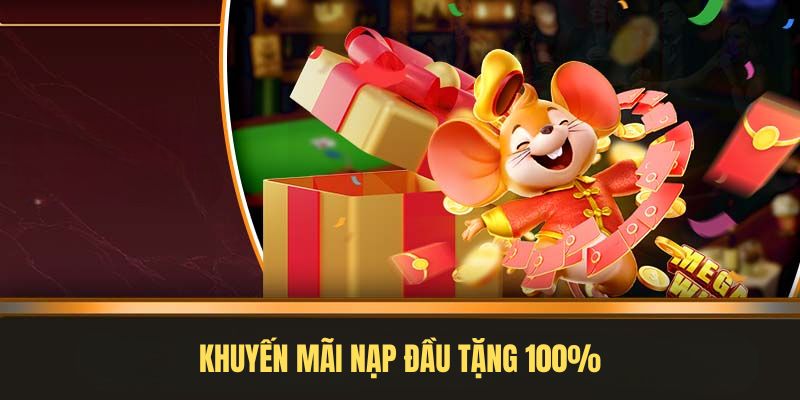 Tặng 100% cho lần nạp đầu tiên