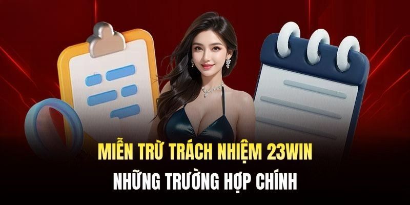 Những trường hợp thành viên 23WIN được miễn trách nhiệm