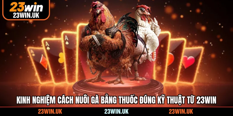 Kinh nghiệm cách nuôi gà bằng thuốc đúng kỹ thuật từ 23WIN